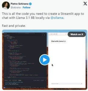 Llama 3.1 en local avec ollamo