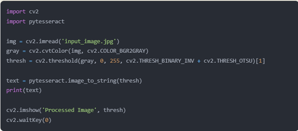 Reconnaissance de caractères OpenCV